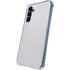 White Carbon Fiber Specialty Texture Material Galaxy S24 Clear Case