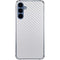 White Carbon Fiber Specialty Texture Material Galaxy S24 Clear Case