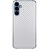 White Carbon Fiber Specialty Texture Material Galaxy S24 Clear Case