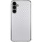 White Carbon Fiber Specialty Texture Material Galaxy S24 Plus Clear Case