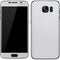 White Carbon Fiber Specialty Texture Material Galaxy S7 Skin