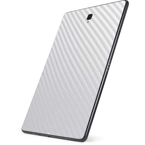 White Carbon Fiber Specialty Texture Material Samsung Galaxy Tab Skin