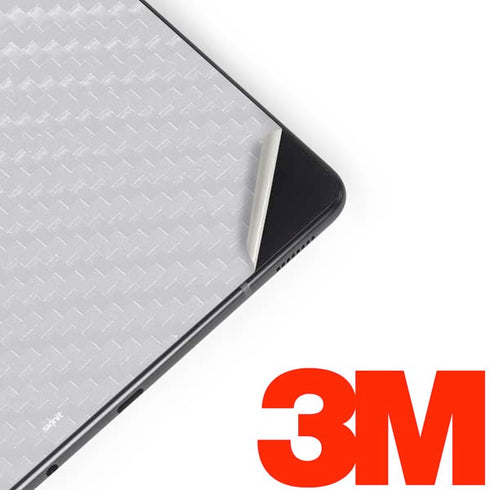White Carbon Fiber Specialty Texture Material Samsung Galaxy Tab Skin