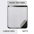 White Carbon Fiber Specialty Texture Material Galaxy Z Flip Skin