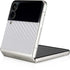 White Carbon Fiber Specialty Texture Material Galaxy Z Flip4 5G Skin