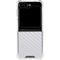 White Carbon Fiber Specialty Texture Material Galaxy Z Flip5 5G Clear Case