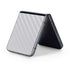 White Carbon Fiber Specialty Texture Material Galaxy Z Flip5 5G Skin