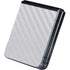 White Carbon Fiber Specialty Texture Material Galaxy Z Flip5 5G Skin