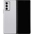 White Carbon Fiber Specialty Texture Material Galaxy Z Fold2 5G Skin