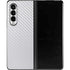 White Carbon Fiber Specialty Texture Material Galaxy Z Fold3 5G Skin
