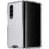 White Carbon Fiber Specialty Texture Material Galaxy Z Fold4 5G Clear Case