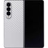 White Carbon Fiber Specialty Texture Material Galaxy Z Fold4 5G Skin