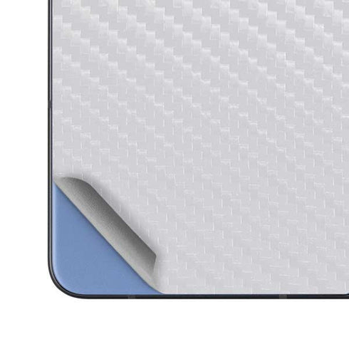 White Carbon Fiber Specialty Texture Material Galaxy Z Fold5 5G Skin