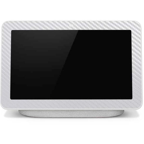 White Carbon Fiber Specialty Texture Material Google Home Hub Skin