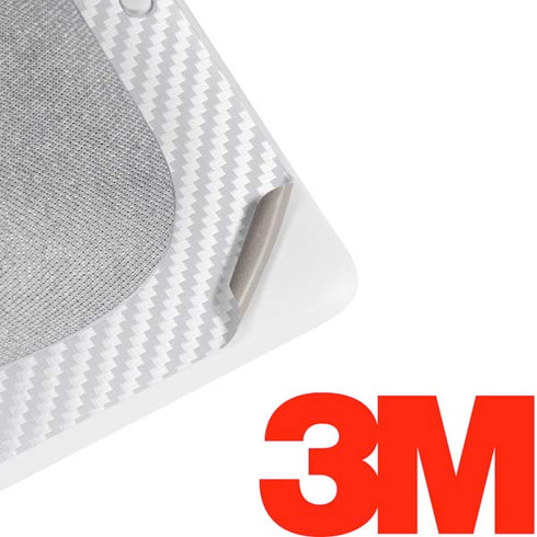 White Carbon Fiber Specialty Texture Material Google Home Hub Skin