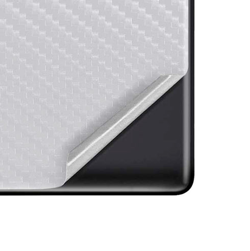 White Carbon Fiber Specialty Texture Material Google Pixel 6 Skin