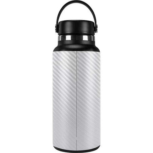 White Carbon Fiber Specialty Texture Material Hydro Flask 32oz Wide Mouth Skin