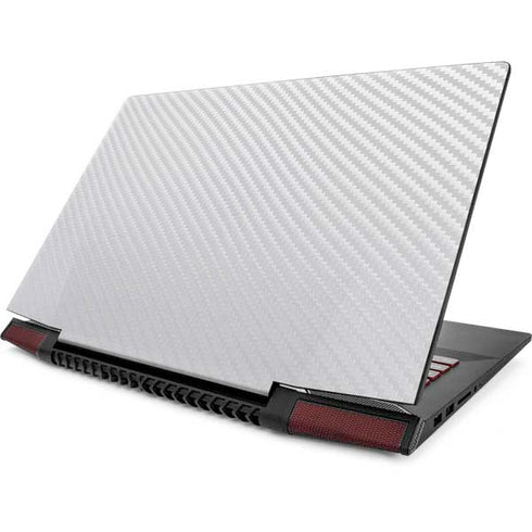 White Carbon Fiber Specialty Texture Material Lenovo IdeaPad Skin