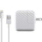 White Carbon Fiber Specialty Texture Material iPad Charger (10W USB) Skin