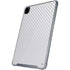 White Carbon Fiber Specialty Texture Material iPad Pro 12.9in (2020) Clear Case