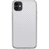 White Carbon Fiber Specialty Texture Material iPhone 11 Clear Case
