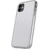 White Carbon Fiber Specialty Texture Material iPhone 11 Clear Case