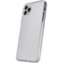 White Carbon Fiber Specialty Texture Material iPhone 11 Pro Clear Case