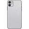 White Carbon Fiber Specialty Texture Material iPhone 11 Skin