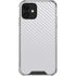 White Carbon Fiber Specialty Texture Material iPhone 12 Clear Case
