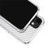 White Carbon Fiber Specialty Texture Material iPhone 12 Clear Case