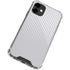 White Carbon Fiber Specialty Texture Material iPhone 12 Clear Case