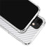 White Carbon Fiber Specialty Texture Material iPhone 12 Mini Clear Case
