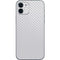 White Carbon Fiber Specialty Texture Material iPhone 12 Mini Skin