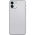 White Carbon Fiber Specialty Texture Material iPhone 12 Mini Skin