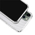White Carbon Fiber Specialty Texture Material iPhone 12 Pro Max Clear Case