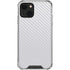 White Carbon Fiber Specialty Texture Material iPhone 13 Clear Case
