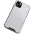 White Carbon Fiber Specialty Texture Material iPhone 13 Clear Case