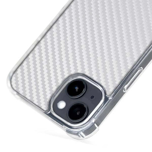 White Carbon Fiber Specialty Texture Material iPhone 13 MagSafe Case