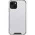 White Carbon Fiber Specialty Texture Material iPhone 13 Mini Clear Case