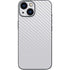 White Carbon Fiber Specialty Texture Material iPhone 13 Mini Skin