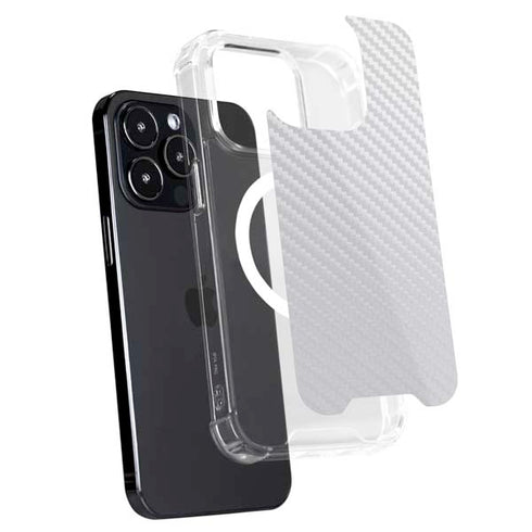White Carbon Fiber Specialty Texture Material iPhone 13 Pro Max MagSafe Case