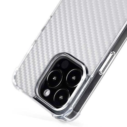 White Carbon Fiber Specialty Texture Material iPhone 13 Pro Max MagSafe Case