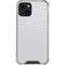 White Carbon Fiber Specialty Texture Material iPhone 14 Plus Clear Case