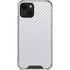 White Carbon Fiber Specialty Texture Material iPhone 14 Plus Clear Case