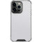 White Carbon Fiber Specialty Texture Material iPhone 14 Pro Clear Case