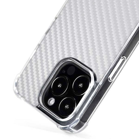 White Carbon Fiber Specialty Texture Material iPhone 14 Pro Max MagSafe Case