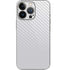 White Carbon Fiber Specialty Texture Material iPhone 14 Pro Skin