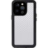 White Carbon Fiber Specialty Texture Material iPhone 14 Pro Waterproof Case