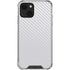 White Carbon Fiber Specialty Texture Material iPhone 15 Plus Clear Case