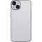 White Carbon Fiber Specialty Texture Material iPhone 15 Plus Skin